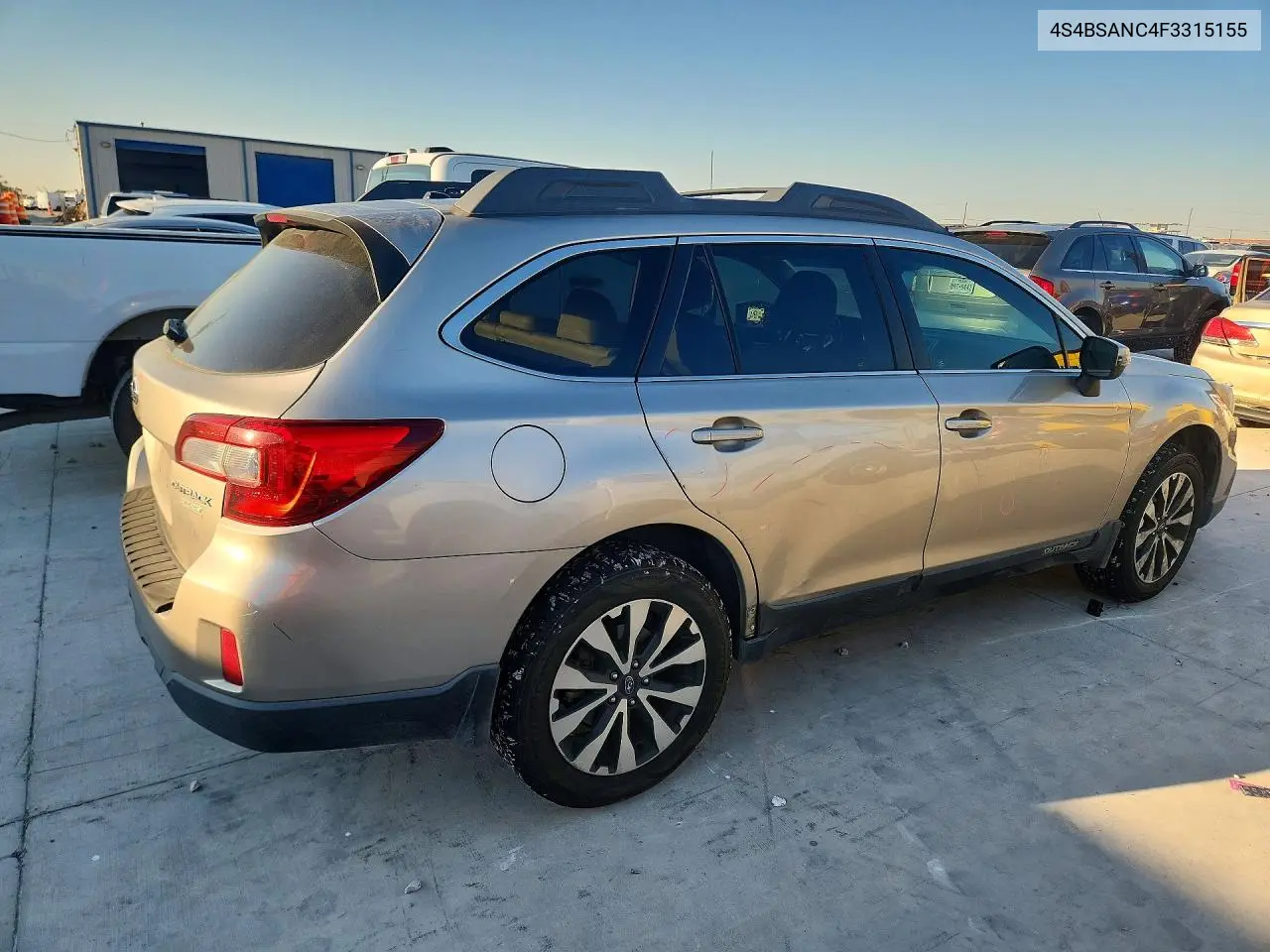 2015 SUBARU OUTBACK VIN 4S4BSANC4F3315155 — фото 3