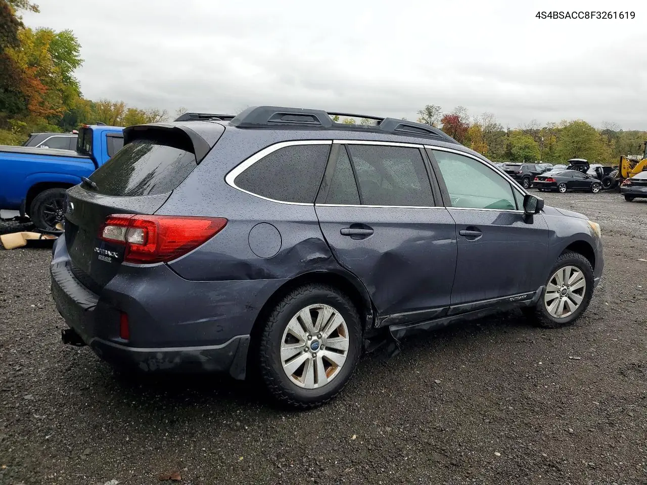 2015 SUBARU OUTBACK VIN 4S4BSACC8F3261619 — фото 3