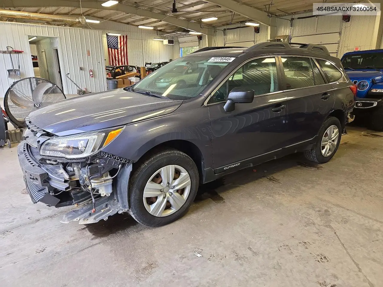 SUBARU OUTBACK 2015, VIN 4S4BSAACXF3260054