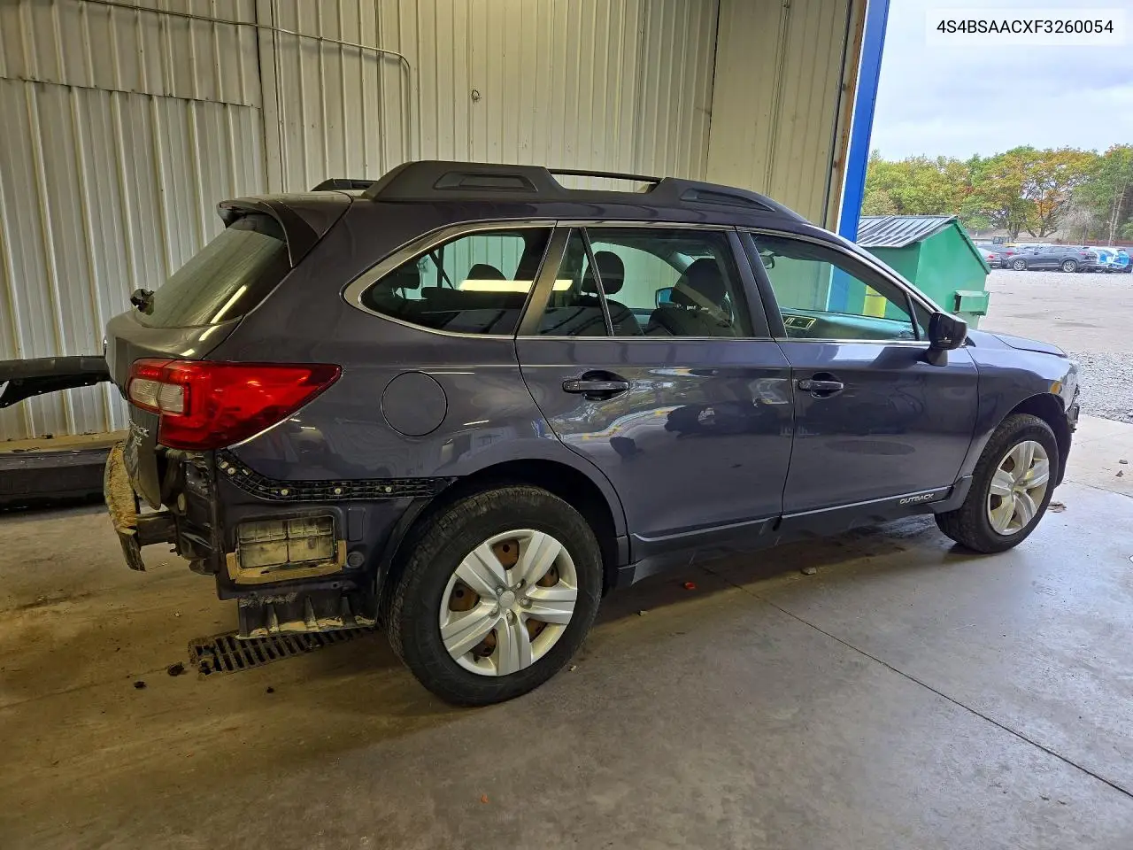 2015 SUBARU OUTBACK VIN 4S4BSAACXF3260054 — фото 3
