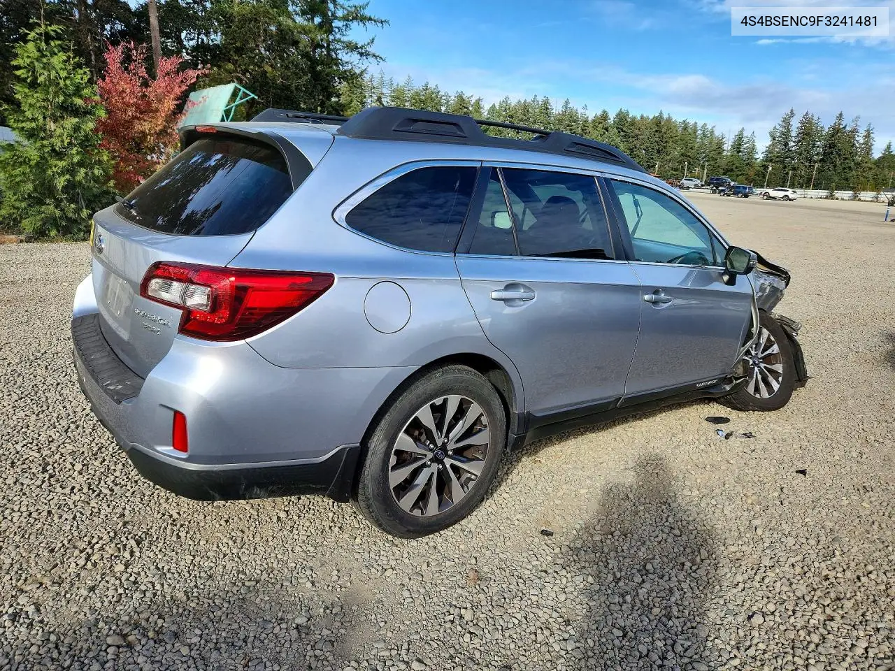 2015 SUBARU OUTBACK VIN 4S4BSENC9F3241481 — фото 3