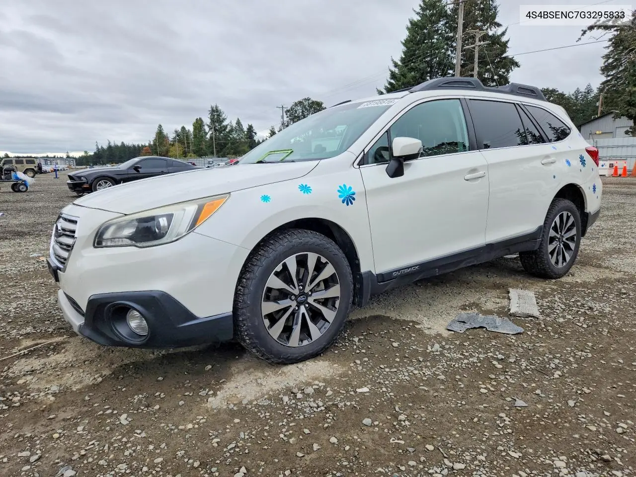 SUBARU OUTBACK 2016, VIN 4S4BSENC7G3295833