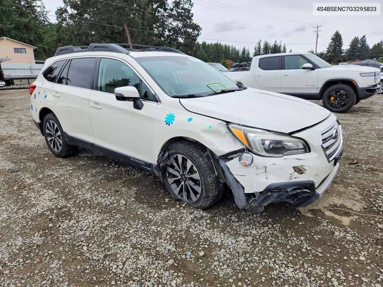 2016 SUBARU OUTBACK VIN 4S4BSENC7G3295833 — фото 4