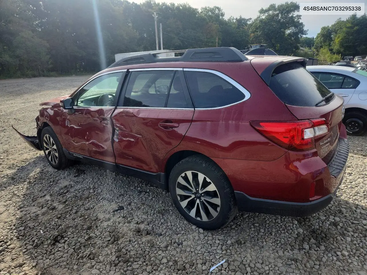 2016 SUBARU OUTBACK VIN 4S4BSANC7G3295338 — фото 2