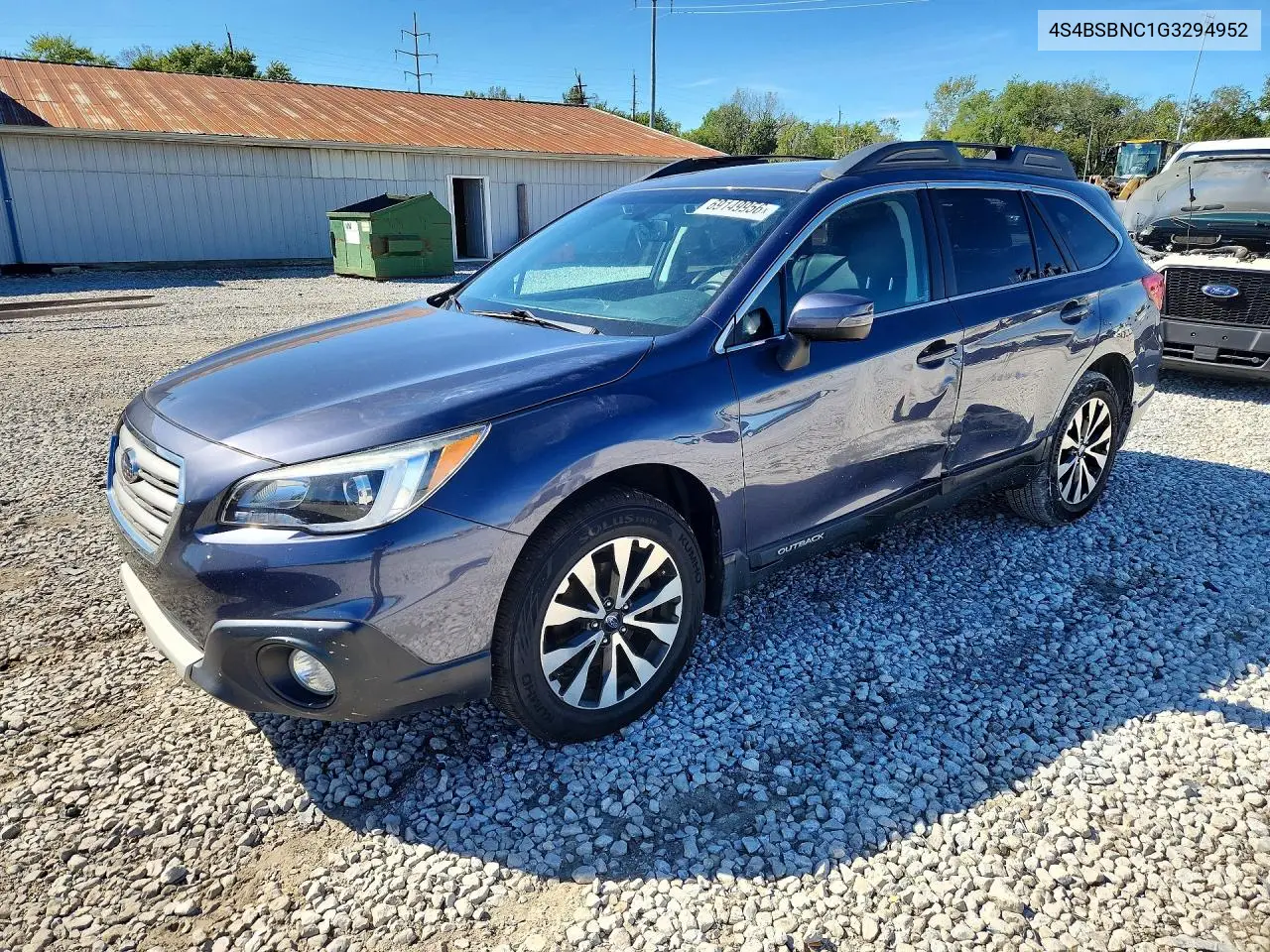 SUBARU OUTBACK 2016, VIN 4S4BSBNC1G3294952