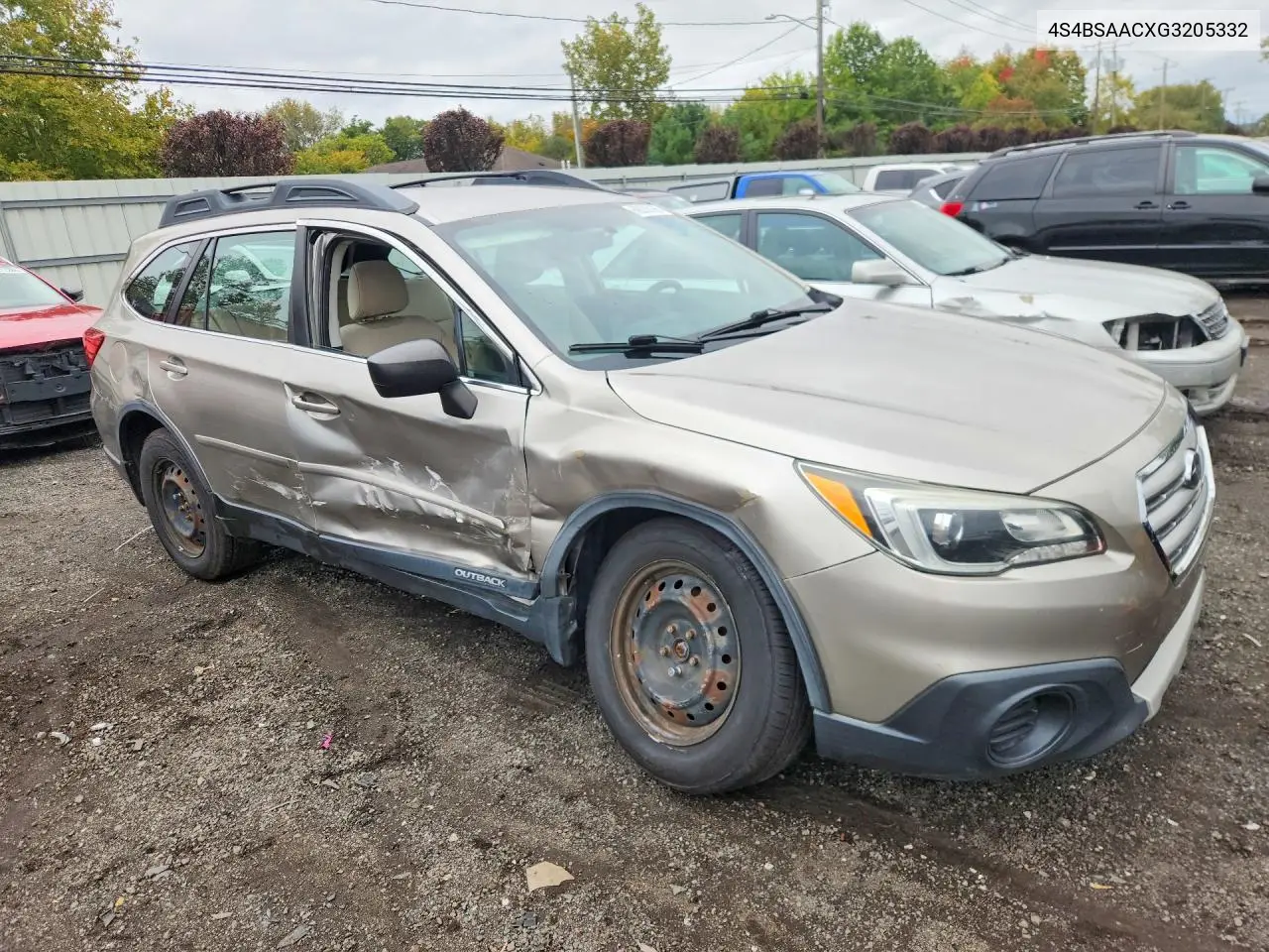 2016 SUBARU OUTBACK VIN 4S4BSAACXG3205332 — фото 4