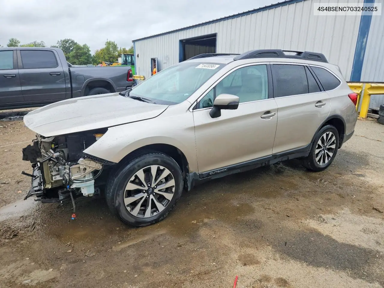 SUBARU OUTBACK 2016, VIN 4S4BSENC7G3240525
