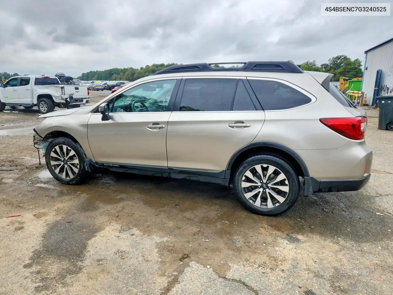 2016 SUBARU OUTBACK VIN 4S4BSENC7G3240525 — фото 2
