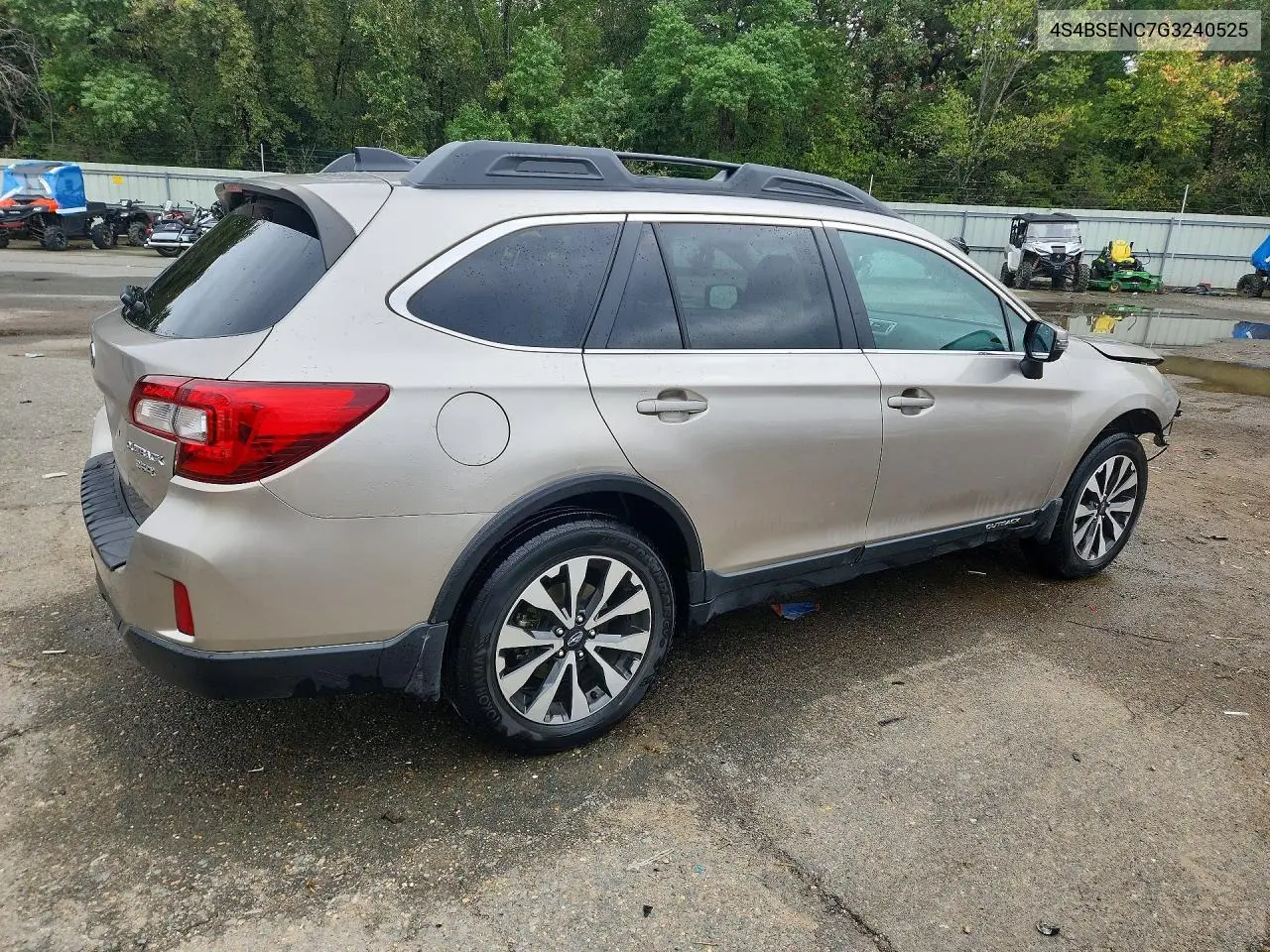 2016 SUBARU OUTBACK VIN 4S4BSENC7G3240525 — фото 3