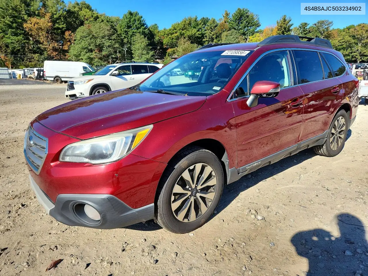 SUBARU OUTBACK 2016, VIN 4S4BSAJC5G3234902