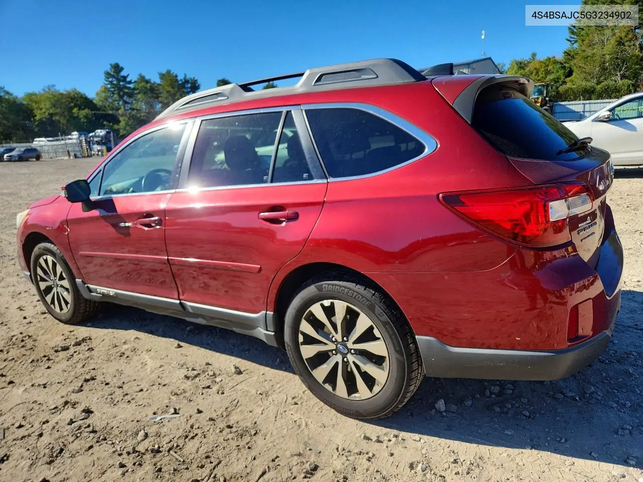 2016 SUBARU OUTBACK VIN 4S4BSAJC5G3234902 — фото 2