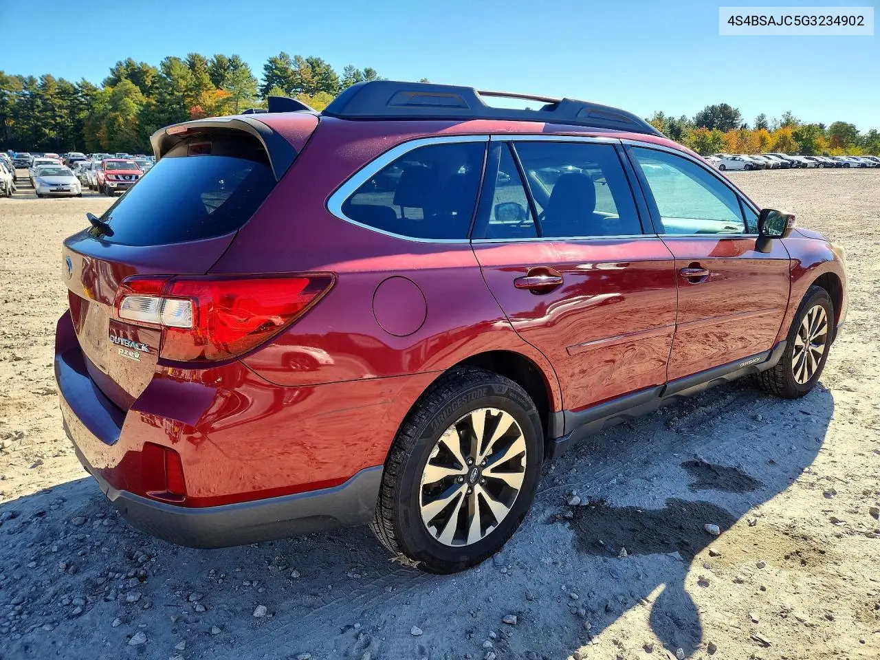 2016 SUBARU OUTBACK VIN 4S4BSAJC5G3234902 — фото 3