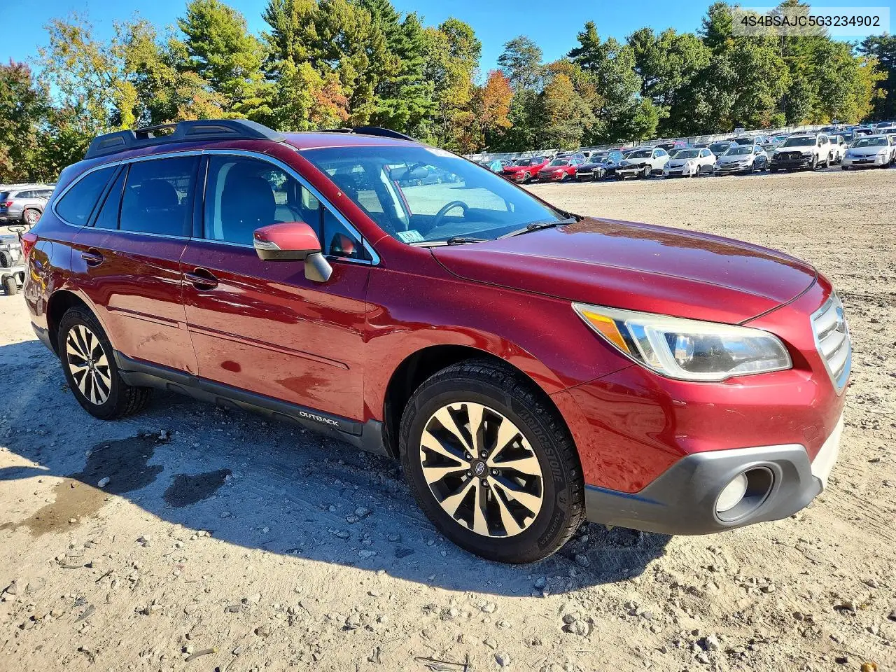 2016 SUBARU OUTBACK VIN 4S4BSAJC5G3234902 — фото 4