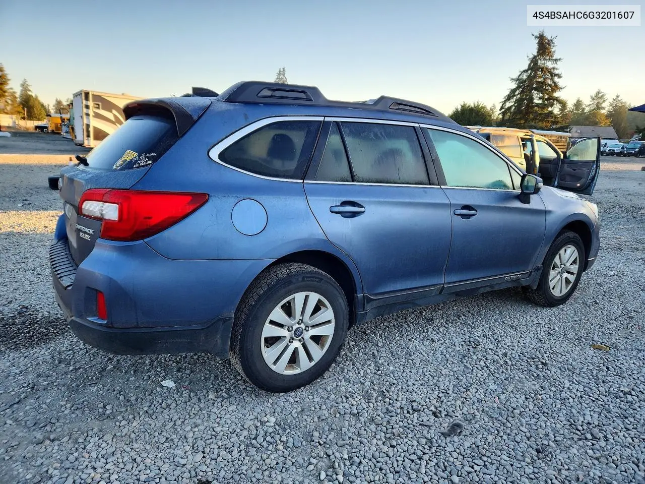 2016 SUBARU OUTBACK VIN 4S4BSAHC6G3201607 — фото 3