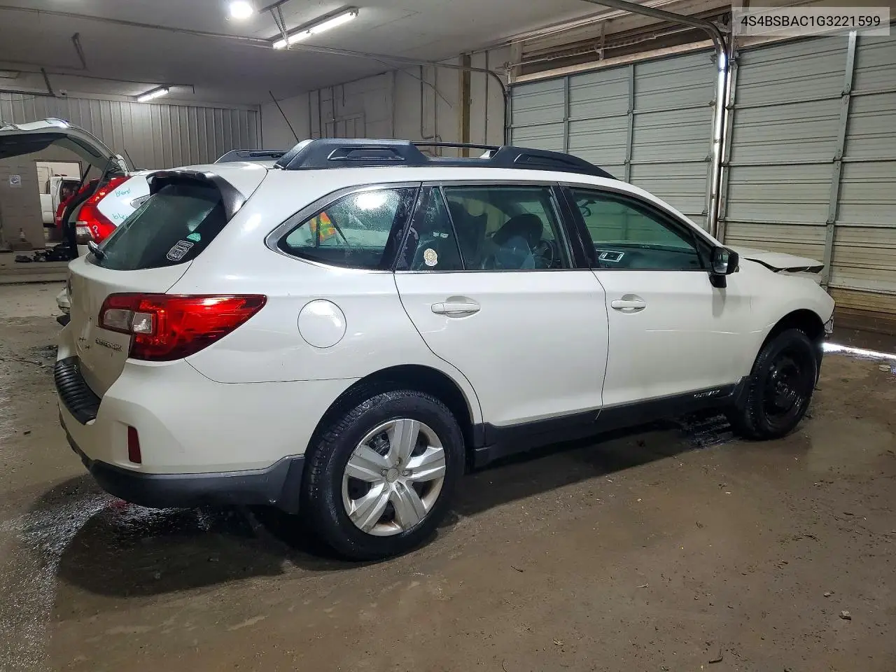 2016 SUBARU OUTBACK VIN 4S4BSBAC1G3221599 — фото 3