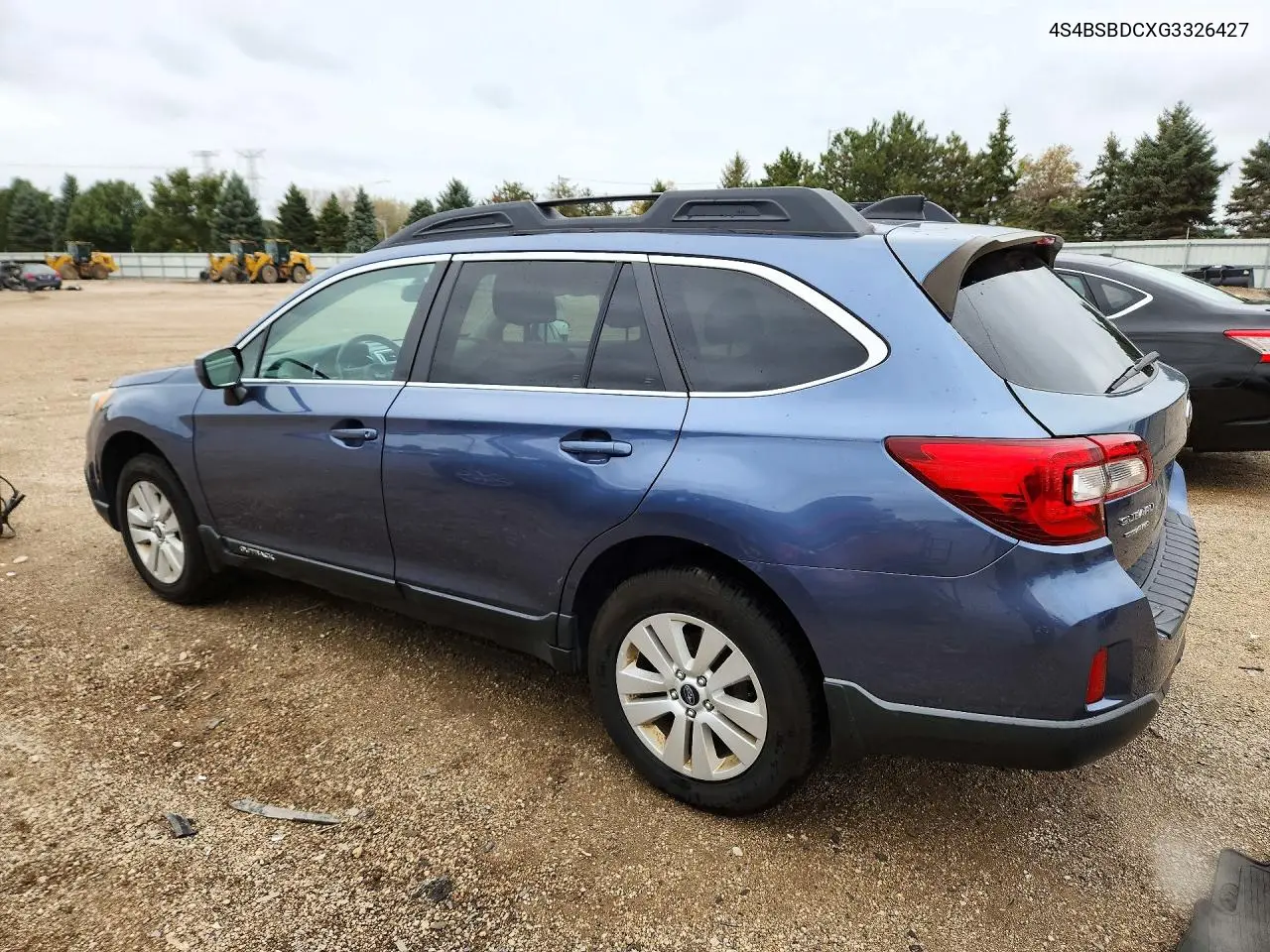 2016 SUBARU OUTBACK VIN 4S4BSBDCXG3326427 — фото 2