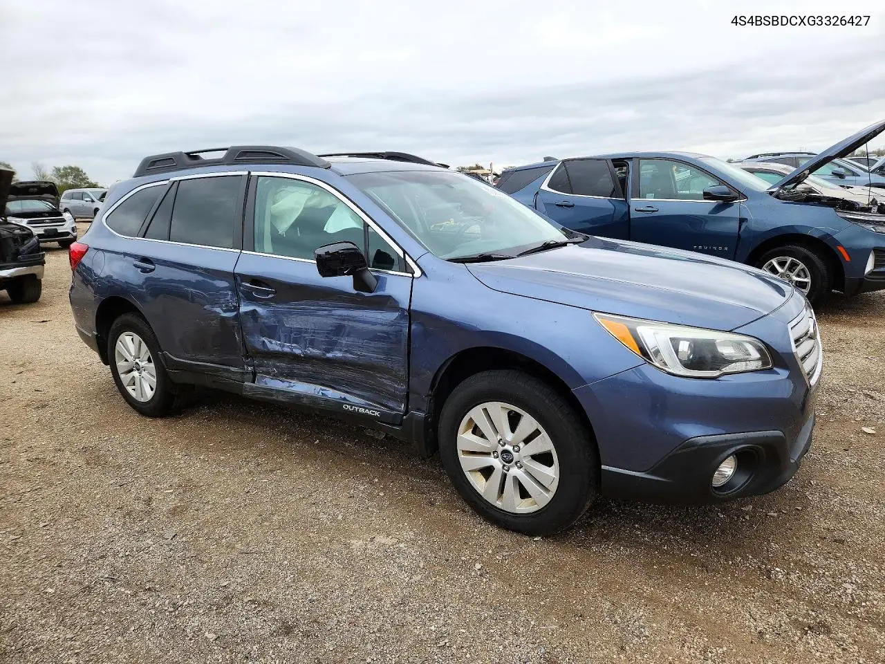 2016 SUBARU OUTBACK VIN 4S4BSBDCXG3326427 — фото 4