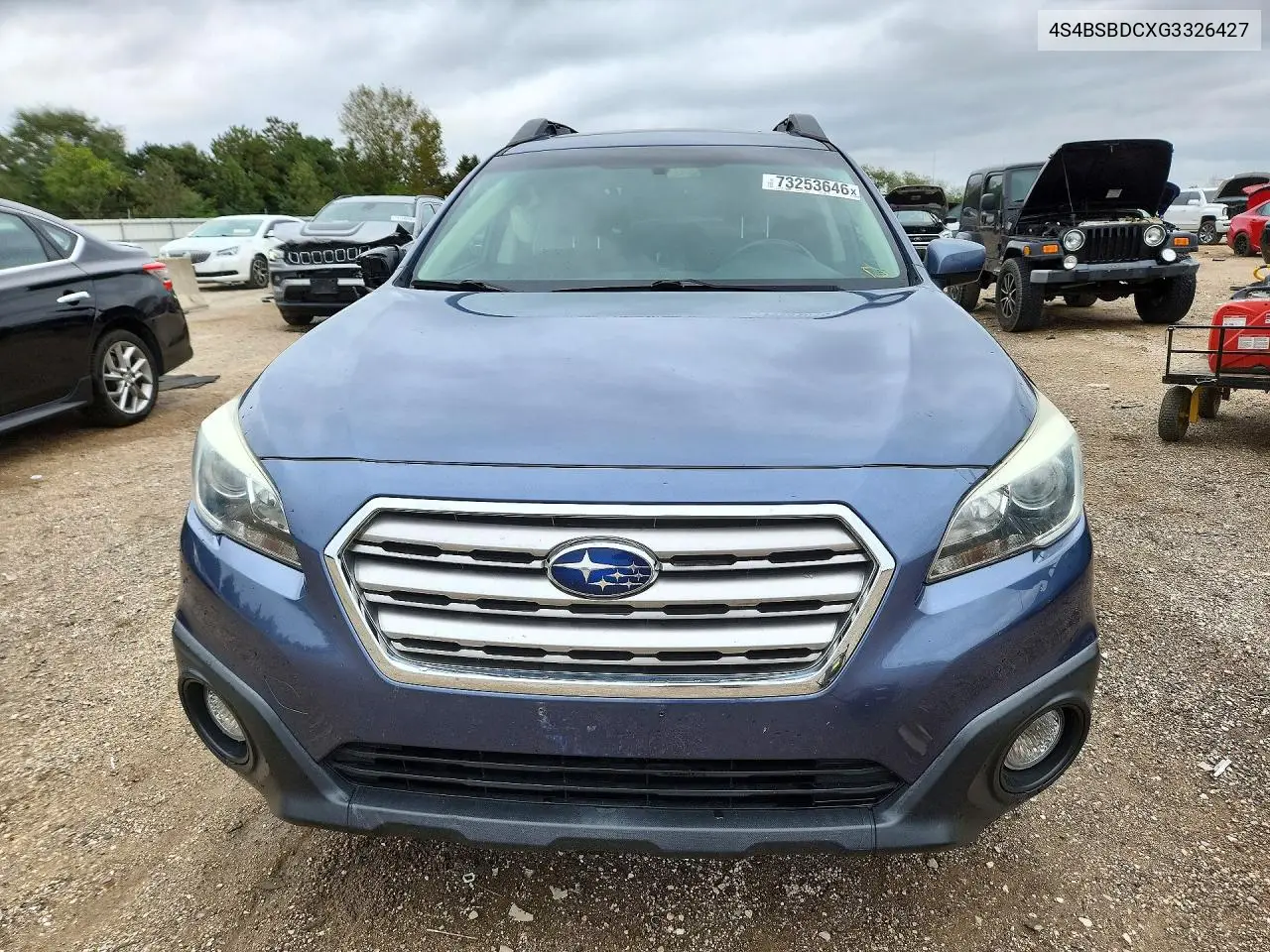 2016 SUBARU OUTBACK VIN 4S4BSBDCXG3326427 — фото 5