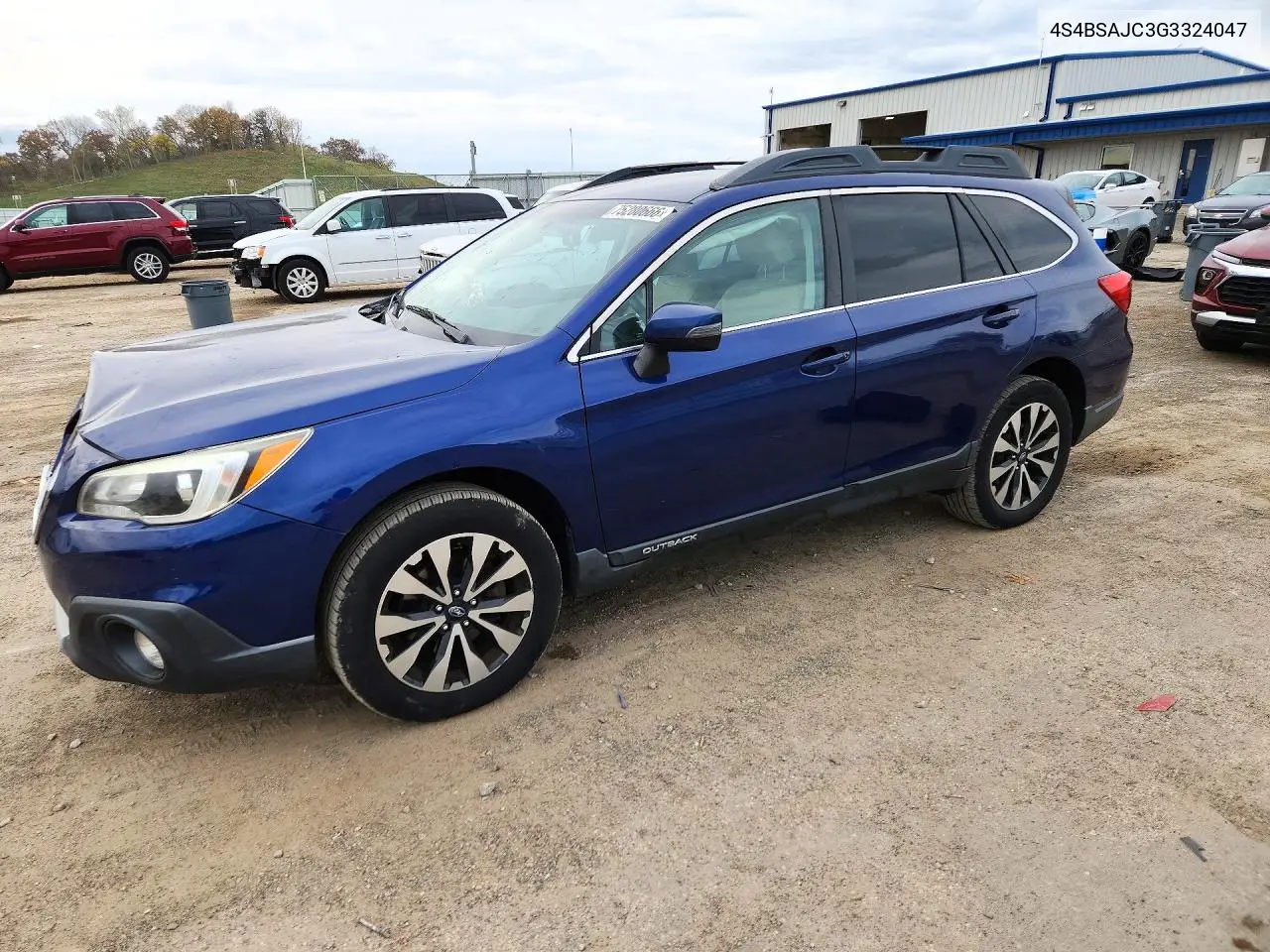 SUBARU OUTBACK 2016, VIN 4S4BSAJC3G3324047
