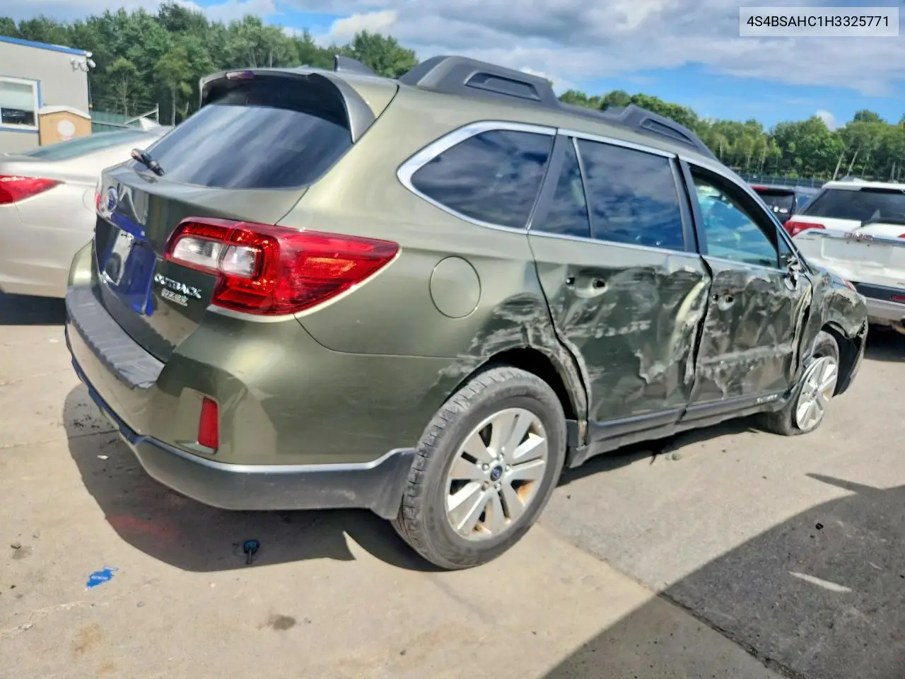 2017 SUBARU OUTBACK VIN 4S4BSAHC1H3325771 — фото 3