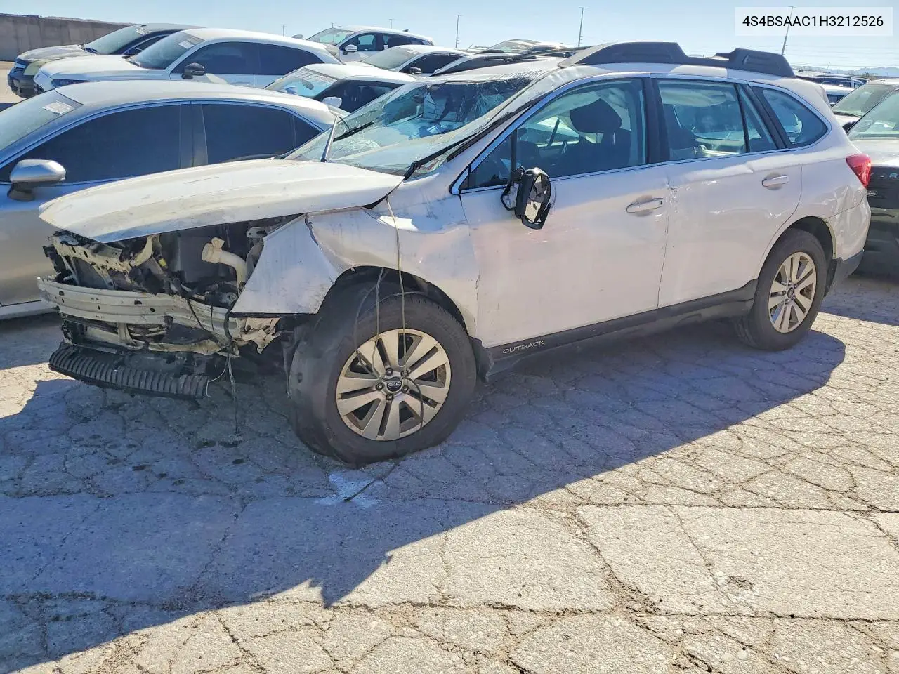 SUBARU OUTBACK 2017, VIN 4S4BSAAC1H3212526
