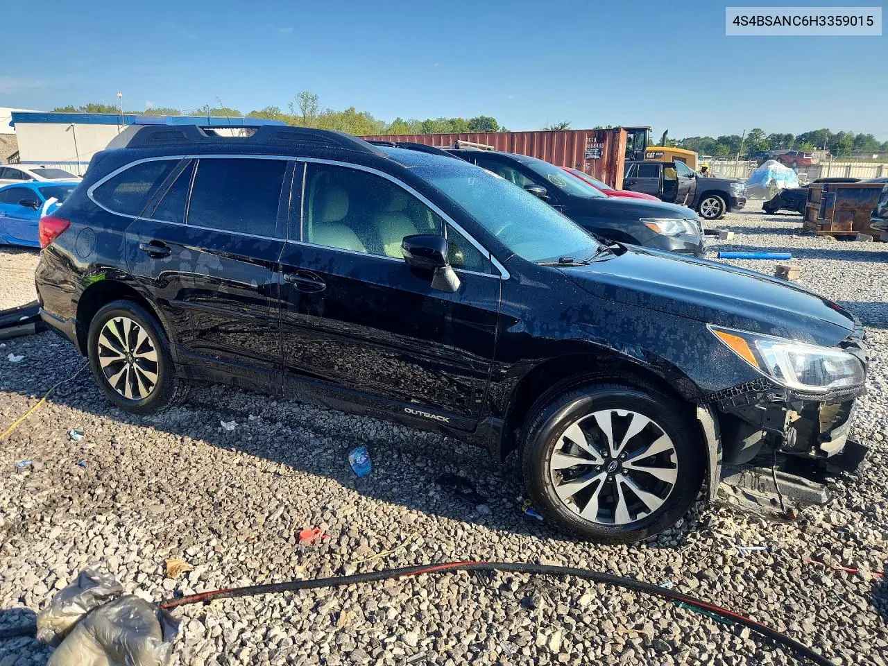 2017 SUBARU OUTBACK VIN 4S4BSANC6H3359015 — фото 4