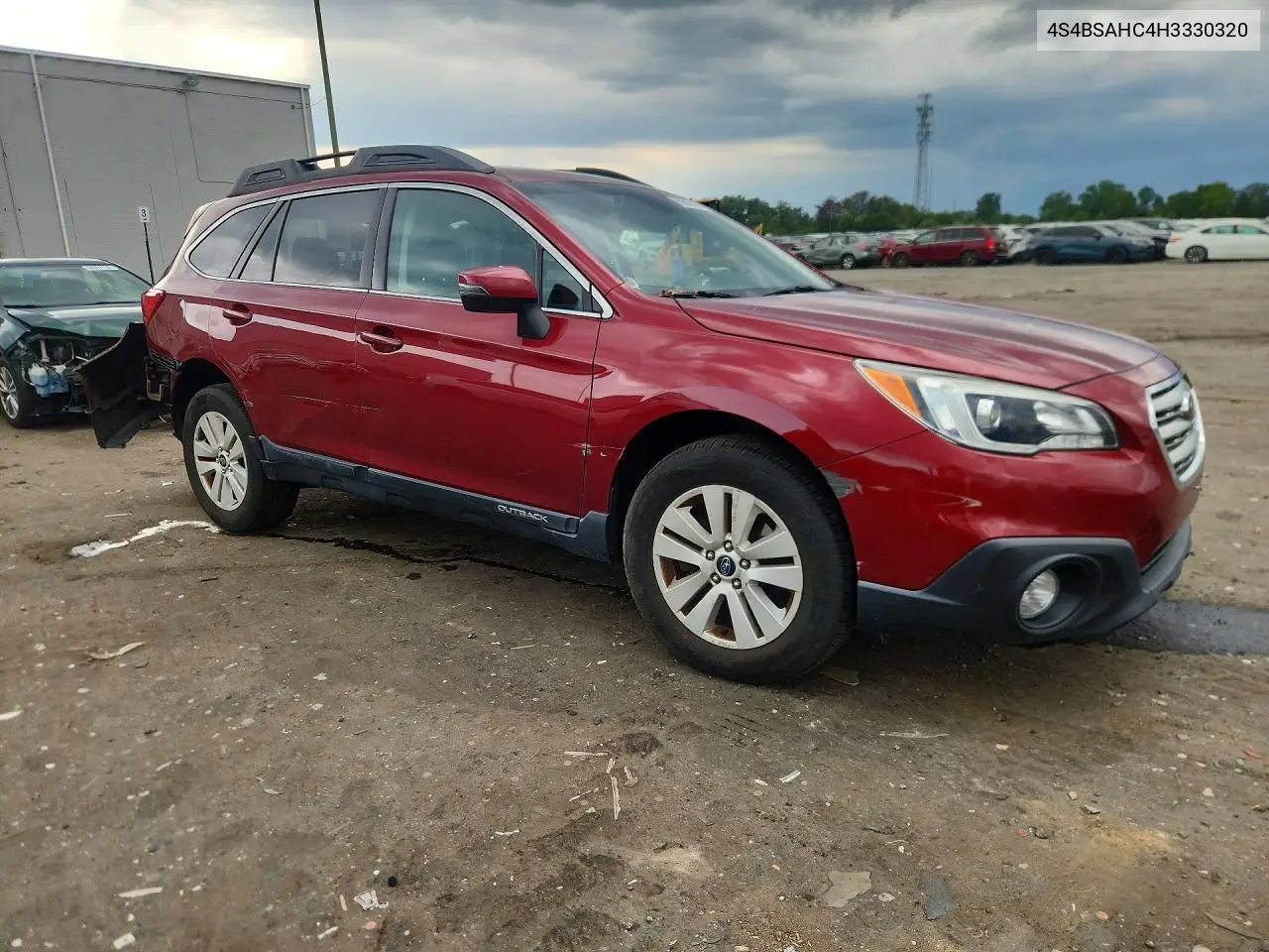 2017 SUBARU OUTBACK VIN 4S4BSAHC4H3330320 — фото 4