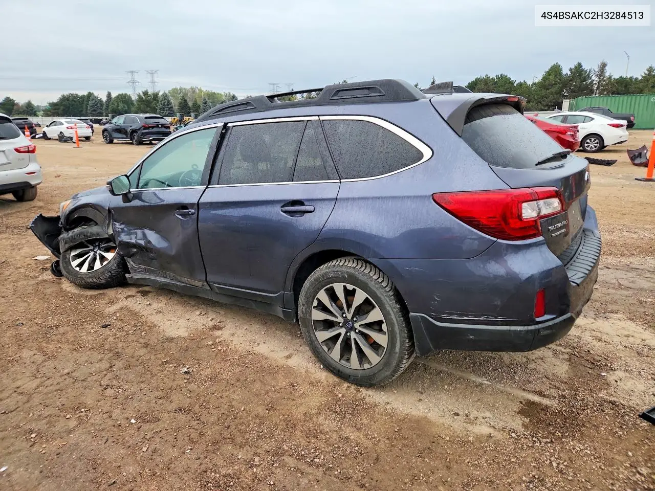 2017 SUBARU OUTBACK VIN 4S4BSAKC2H3284513 — фото 2