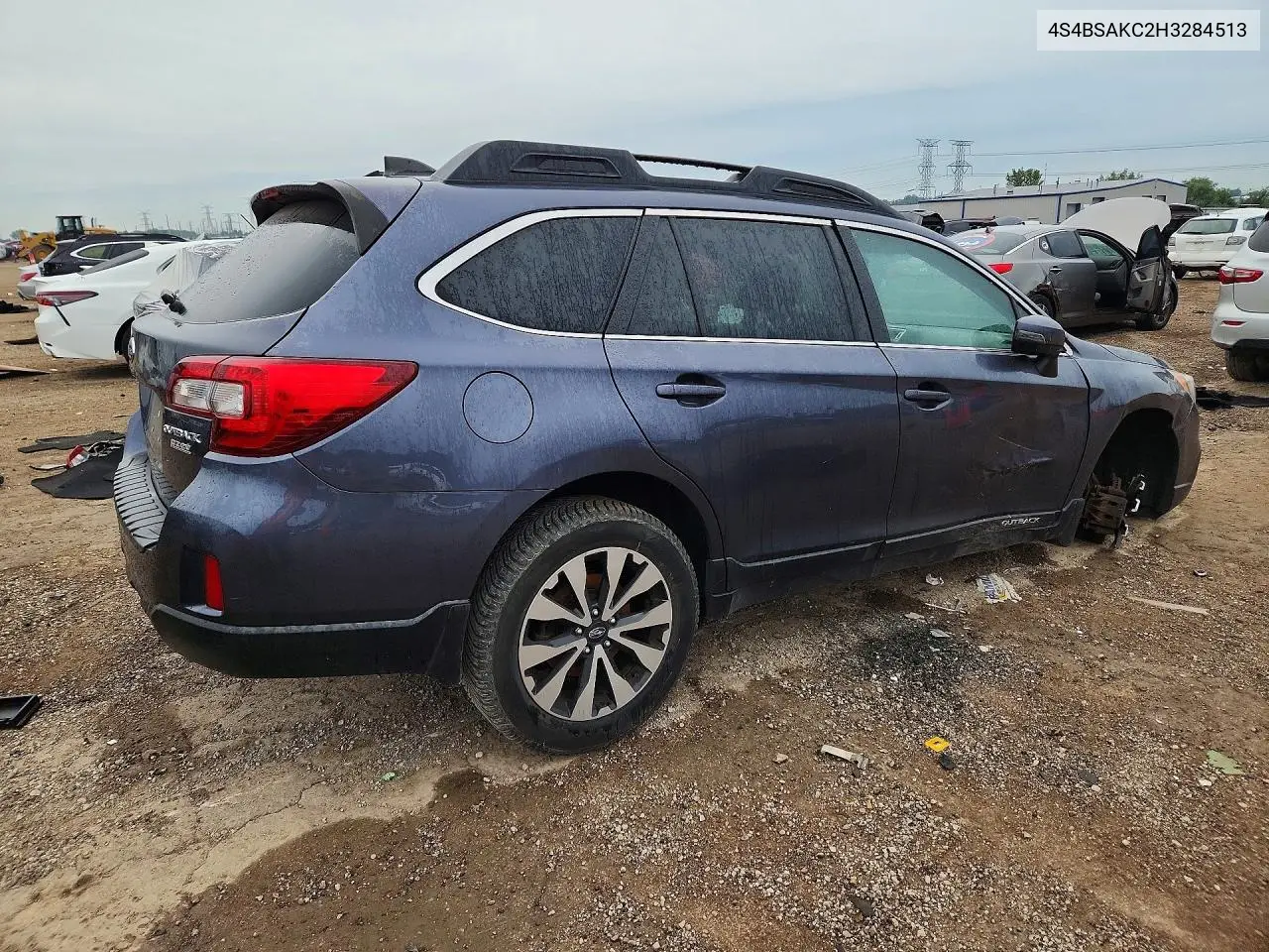 2017 SUBARU OUTBACK VIN 4S4BSAKC2H3284513 — фото 3