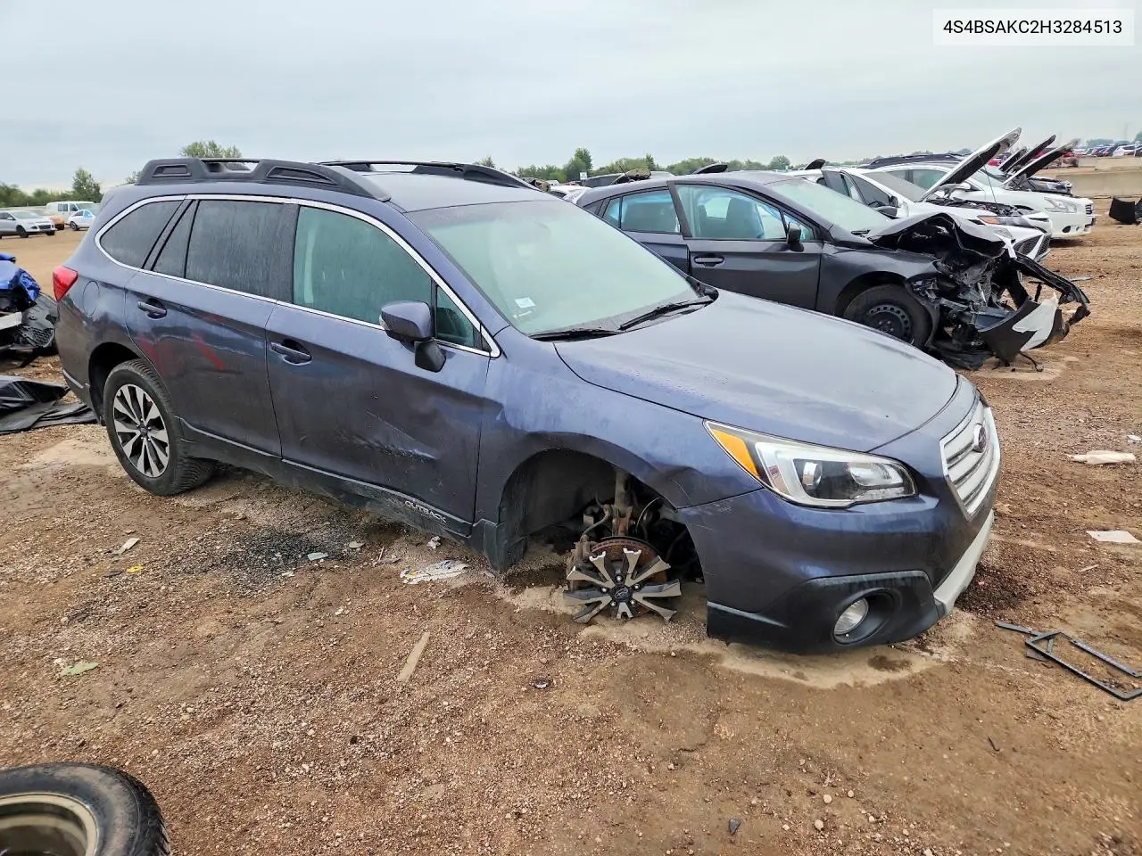 2017 SUBARU OUTBACK VIN 4S4BSAKC2H3284513 — фото 4