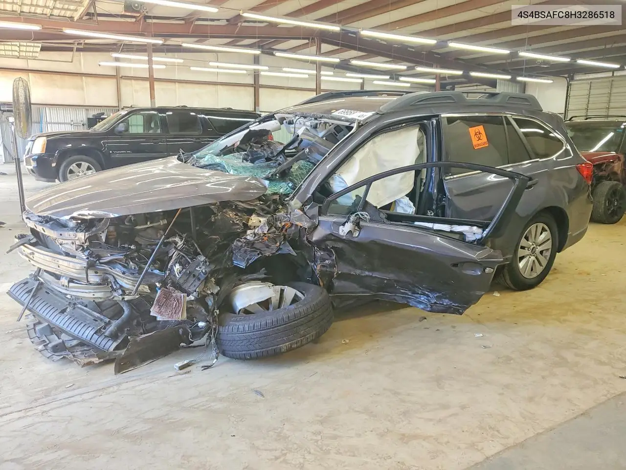 SUBARU OUTBACK 2017, VIN 4S4BSAFC8H3286518