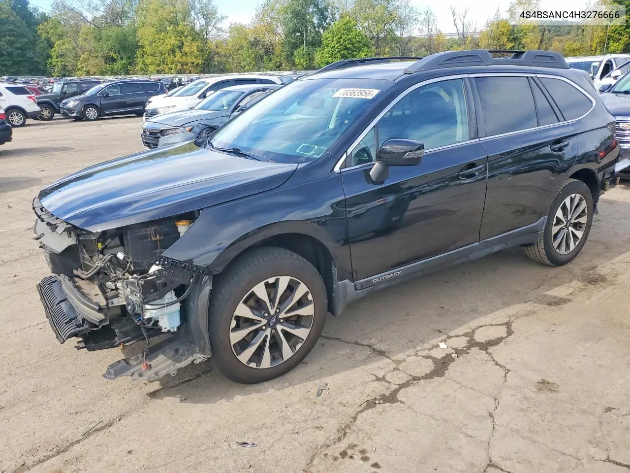 SUBARU OUTBACK 2017, VIN 4S4BSANC4H3276666