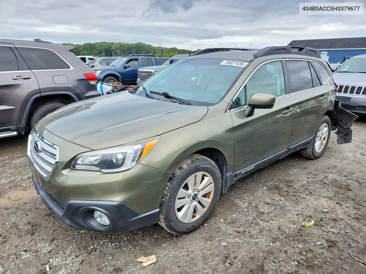 SUBARU OUTBACK 2017, VIN 4S4BSACC5H3379677