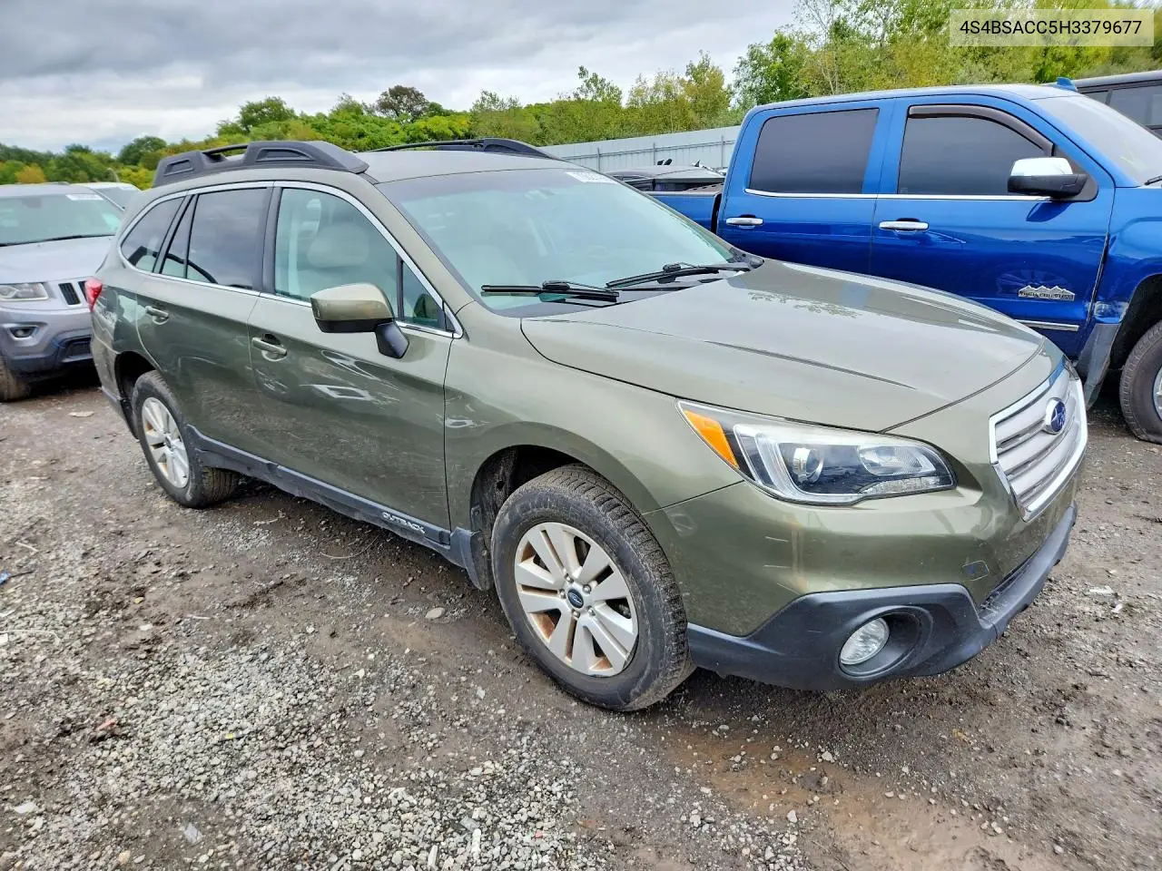 2017 SUBARU OUTBACK VIN 4S4BSACC5H3379677 — фото 4