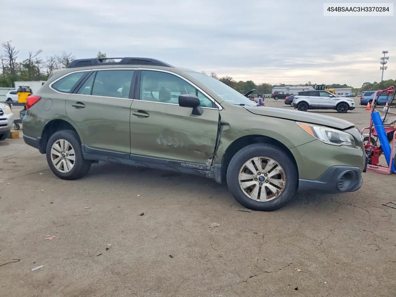2017 SUBARU OUTBACK VIN 4S4BSAAC3H3370284 — фото 4