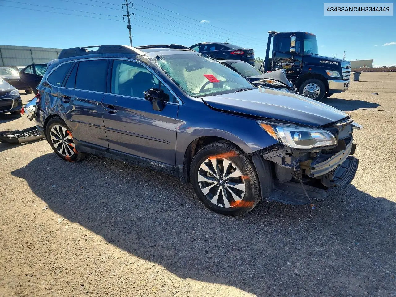 2017 SUBARU OUTBACK VIN 4S4BSANC4H3344349 — фото 4