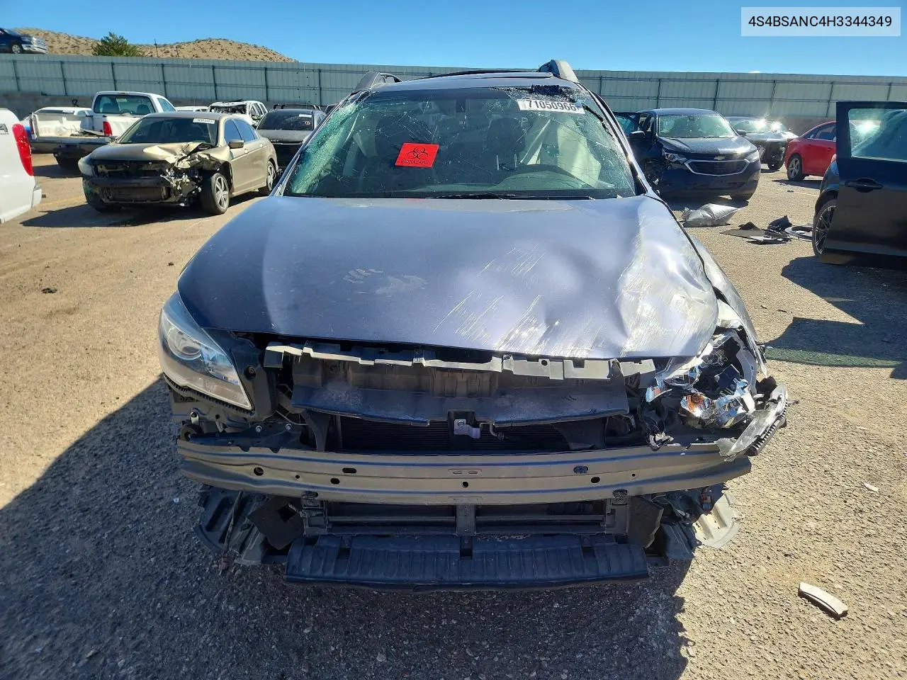 2017 SUBARU OUTBACK VIN 4S4BSANC4H3344349 — фото 5