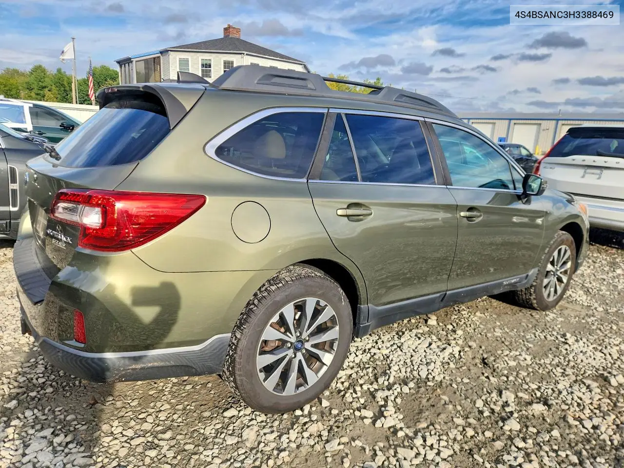 2017 SUBARU OUTBACK VIN 4S4BSANC3H3388469 — фото 3