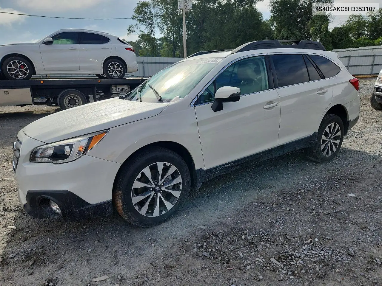 SUBARU OUTBACK 2017, VIN 4S4BSAKC8H3353107
