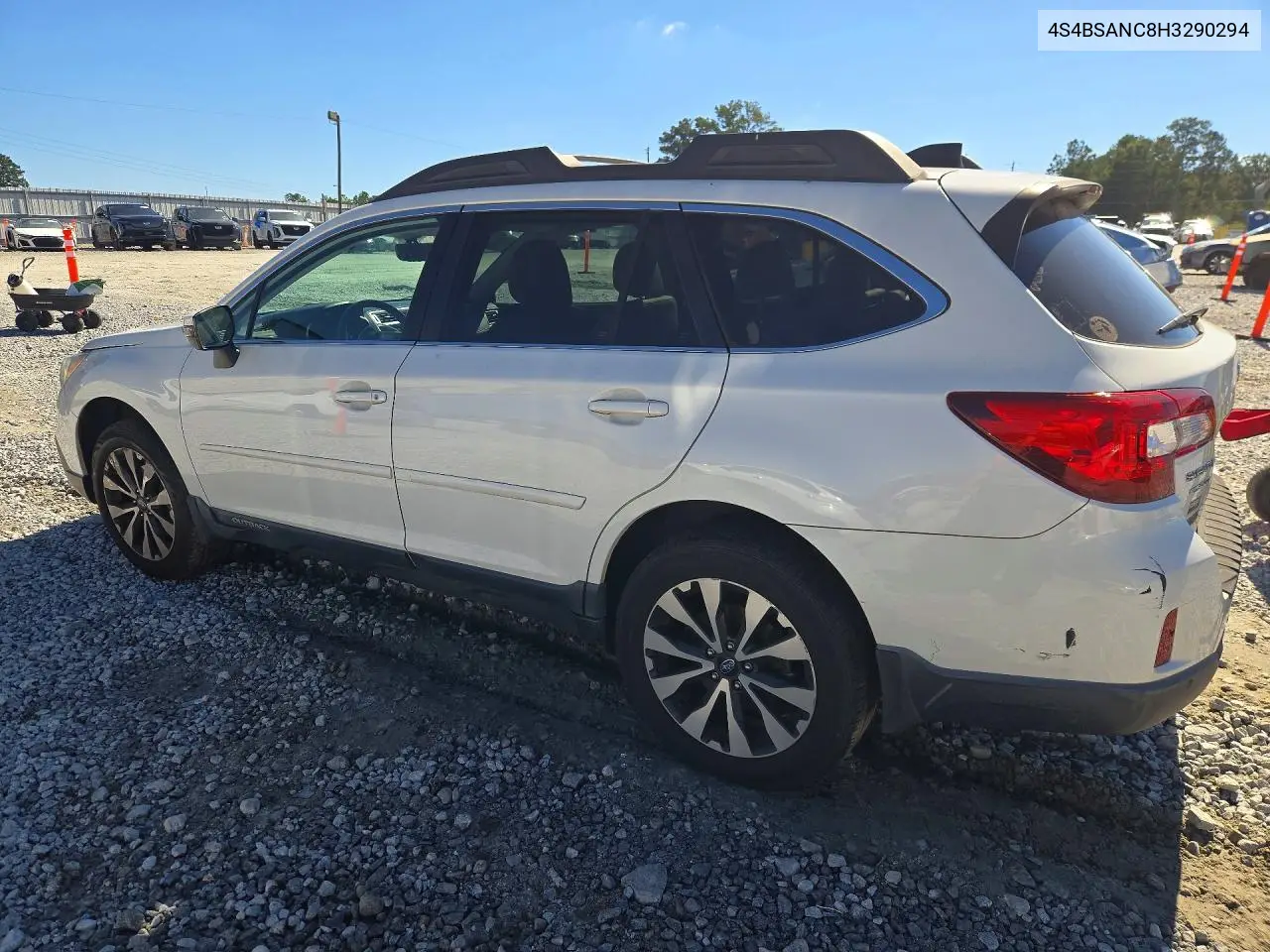 2017 SUBARU OUTBACK VIN 4S4BSANC8H3290294 — фото 2