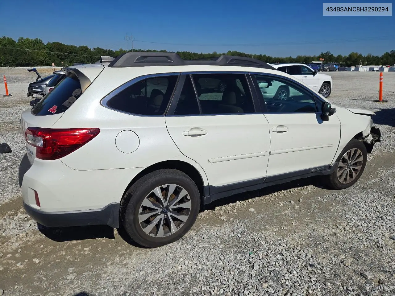 2017 SUBARU OUTBACK VIN 4S4BSANC8H3290294 — фото 3