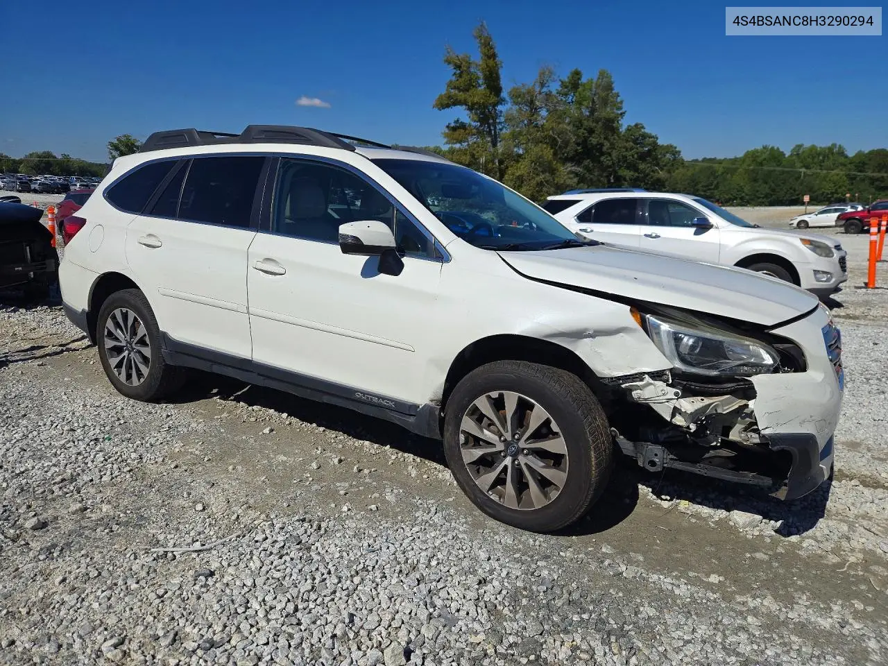 2017 SUBARU OUTBACK VIN 4S4BSANC8H3290294 — фото 4