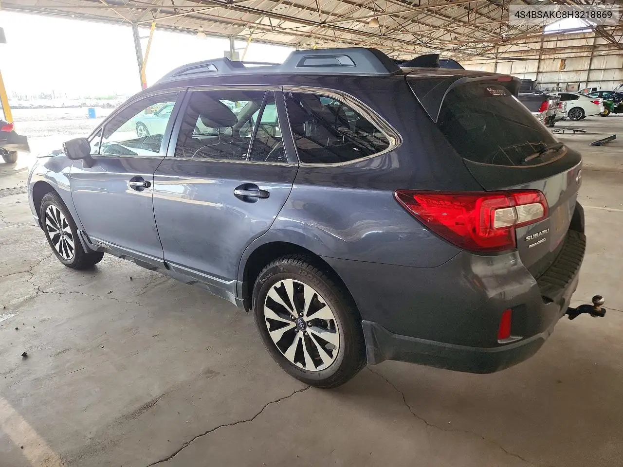 2017 SUBARU OUTBACK VIN 4S4BSAKC8H3218869 — фото 2