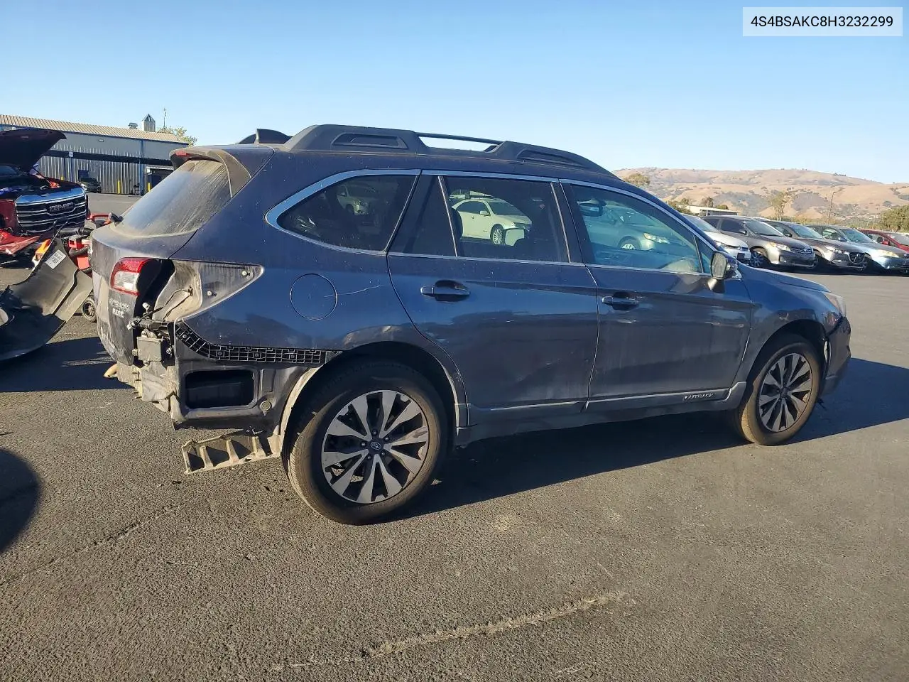 2017 SUBARU OUTBACK VIN 4S4BSAKC8H3232299 — фото 3