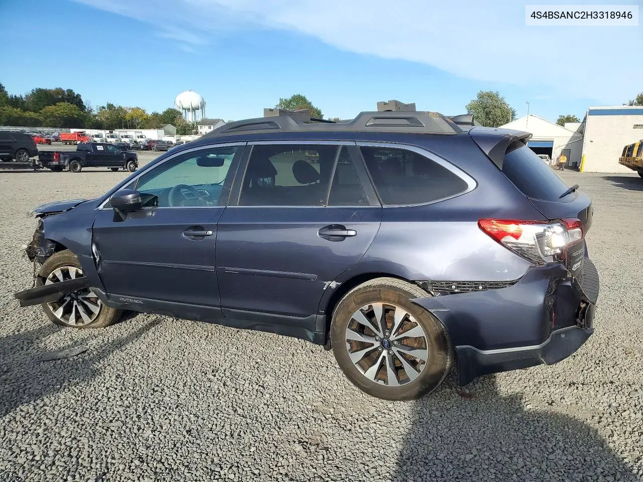 2017 SUBARU OUTBACK VIN 4S4BSANC2H3318946 — фото 2