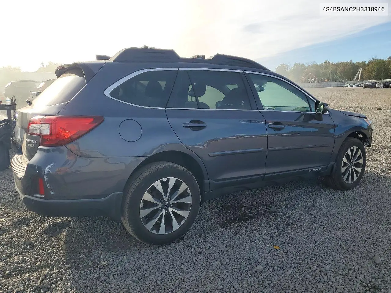 2017 SUBARU OUTBACK VIN 4S4BSANC2H3318946 — фото 3