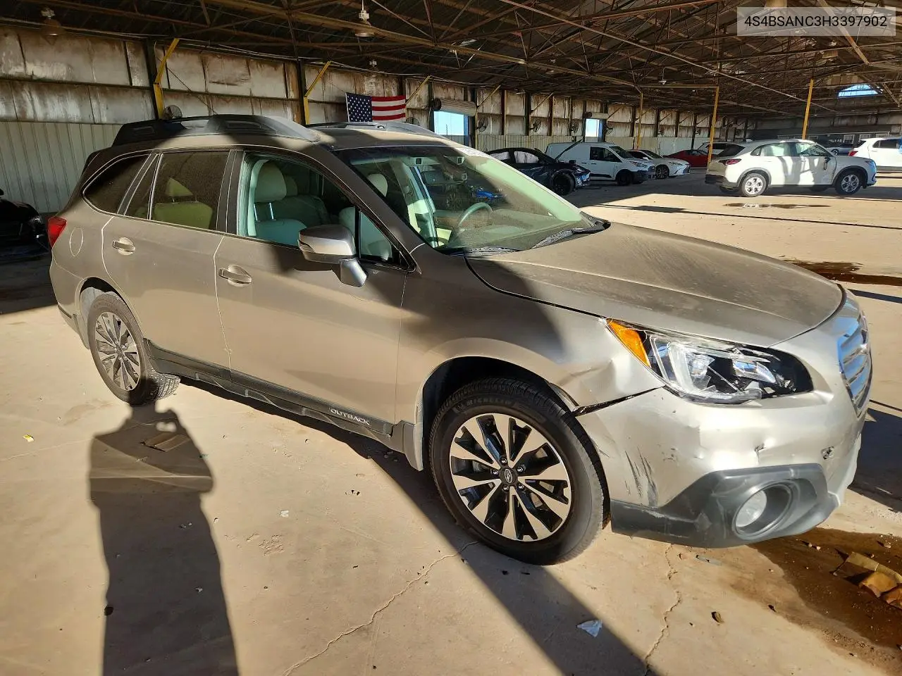 2017 SUBARU OUTBACK VIN 4S4BSANC3H3397902 — фото 4