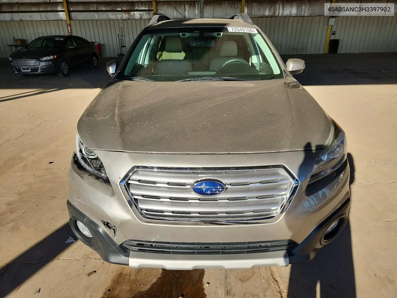 2017 SUBARU OUTBACK VIN 4S4BSANC3H3397902 — фото 5