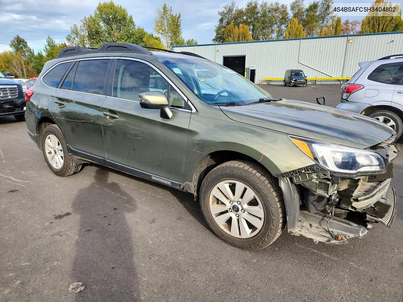2017 SUBARU OUTBACK VIN 4S4BSAFC5H3404802 — фото 4