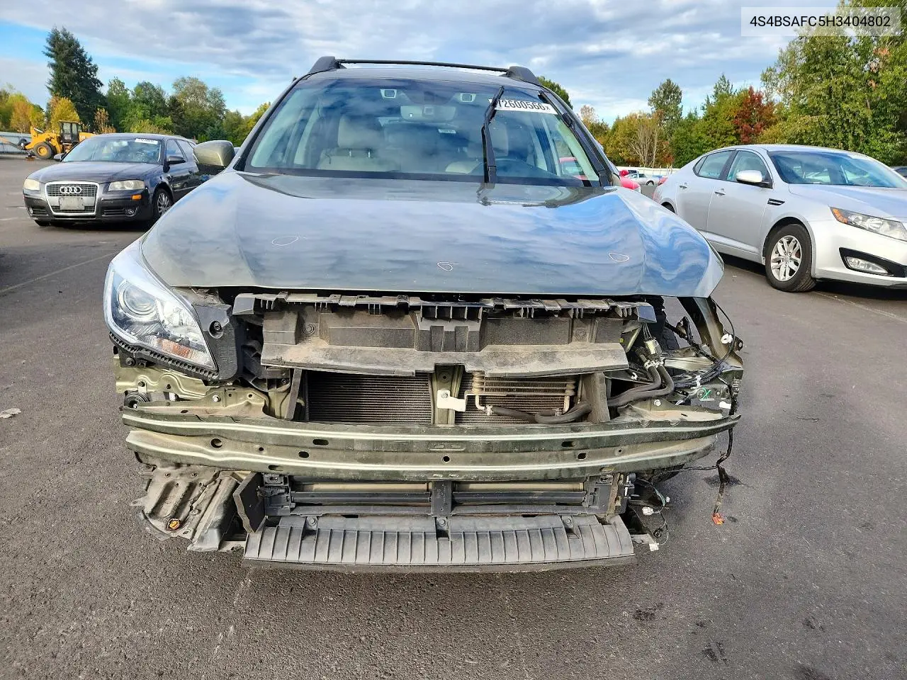 2017 SUBARU OUTBACK VIN 4S4BSAFC5H3404802 — фото 5
